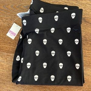 NWT Victoria Secret PINK Skull Leggings